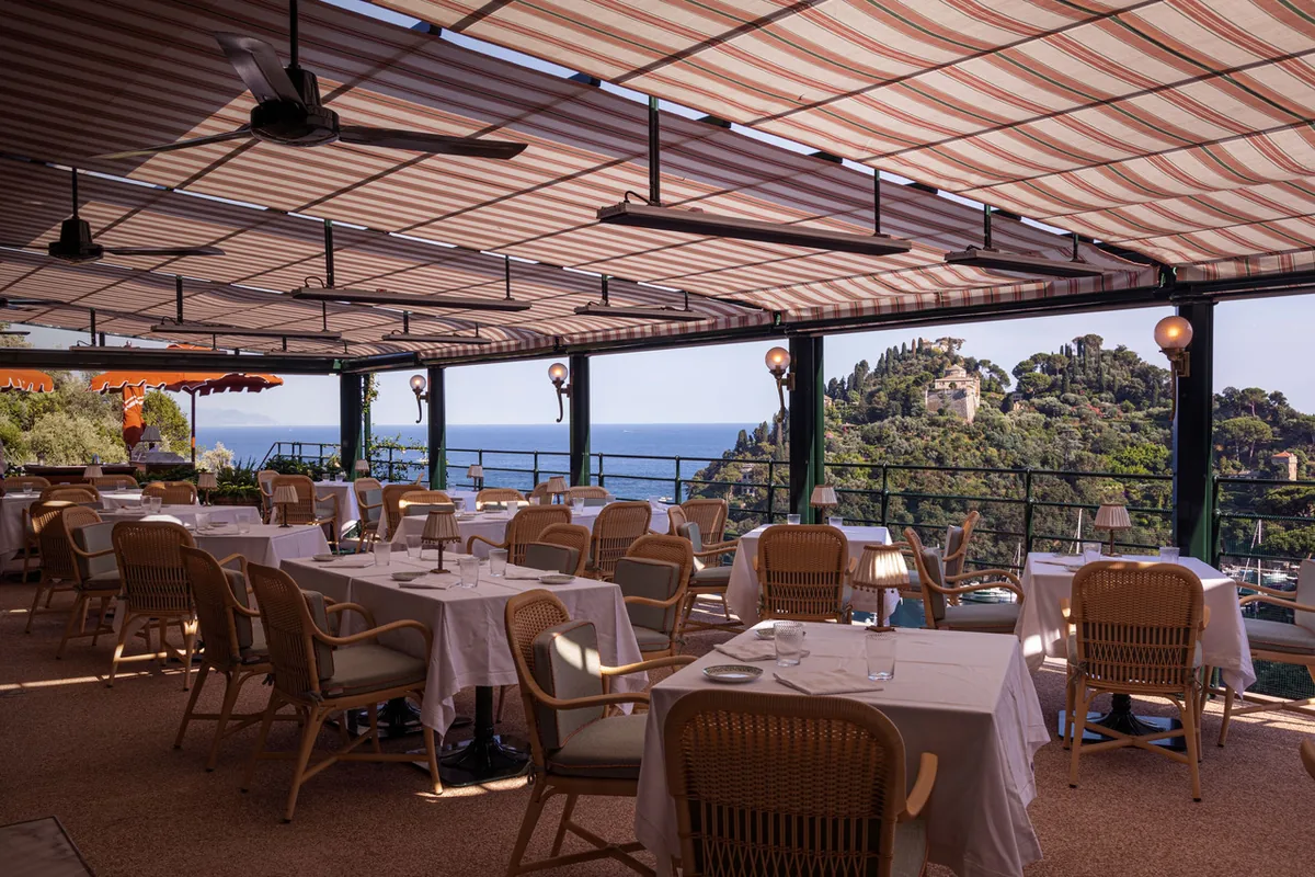 Hotel Splendido dining terrace
